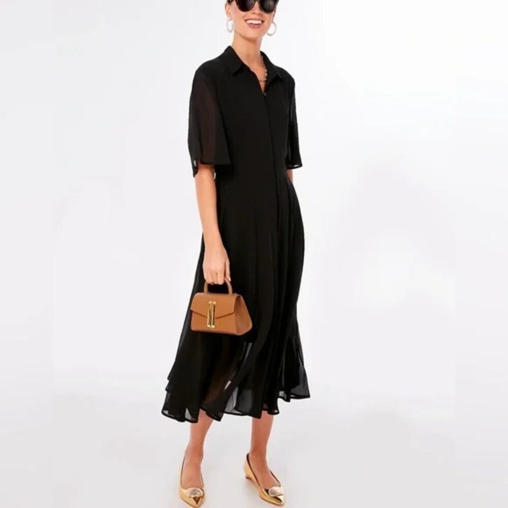 Tuckernuck POMANDER PLACE Black Maeve Maxi Dress S